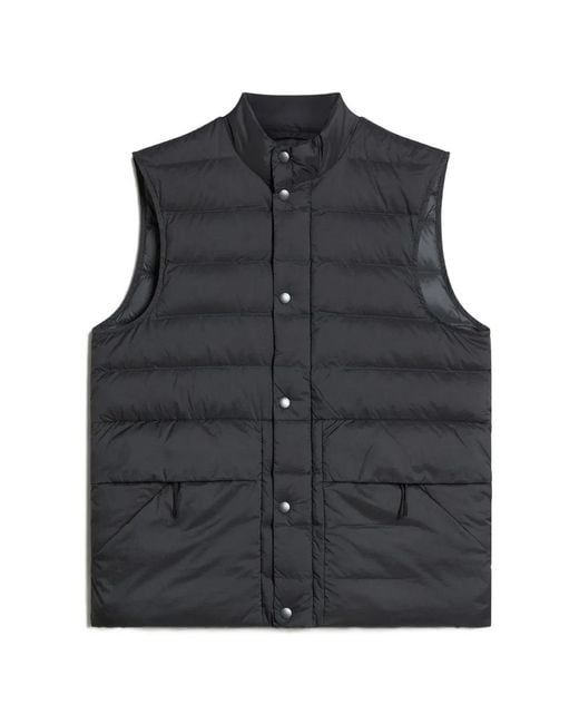 Woolrich Black Bering Quilted Down Vest for men