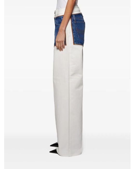 Jean Paul Gaultier Blue Petit Grand Panelled Jeans