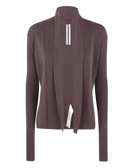 Rick Owens オープンフロント カーディガン Purple