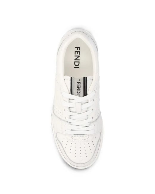 Fendi White Match Trainers