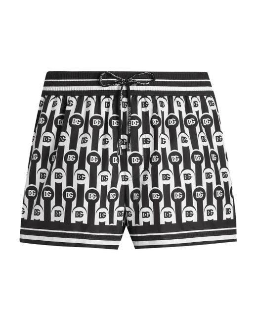 Short À Motif Monogrammé Dolce & Gabbana pour homme en coloris Black