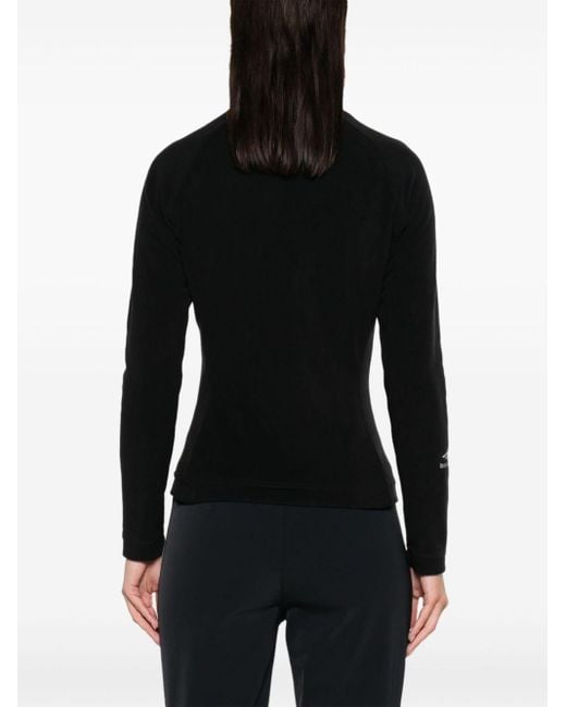 Balenciaga Black Zip-up Fleece Ski Jacket