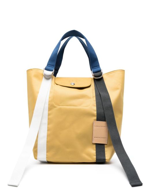 Longchamp Le Pliage Re-play Top Handle Bag in Yellow | Lyst Australia