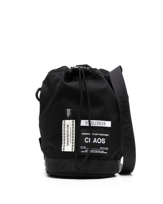Undercover Black Logo-tag Messenger Bag for men