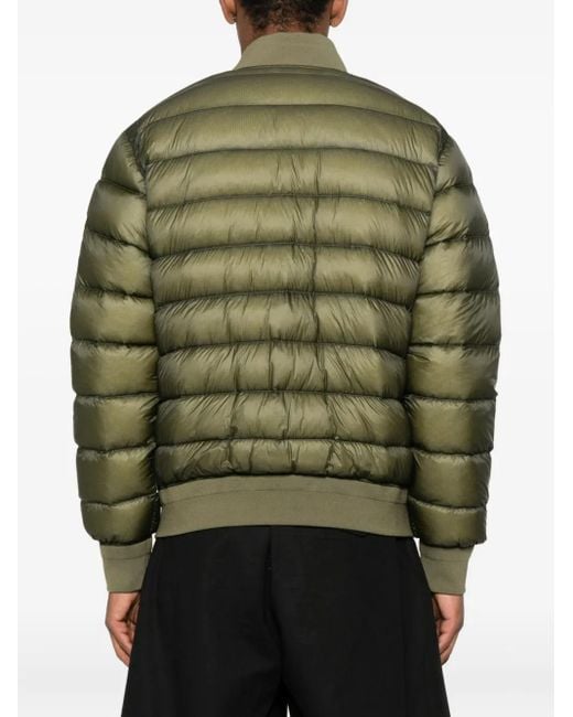 C P Company Green D.D. Shell Padded Bomber Jacket for men
