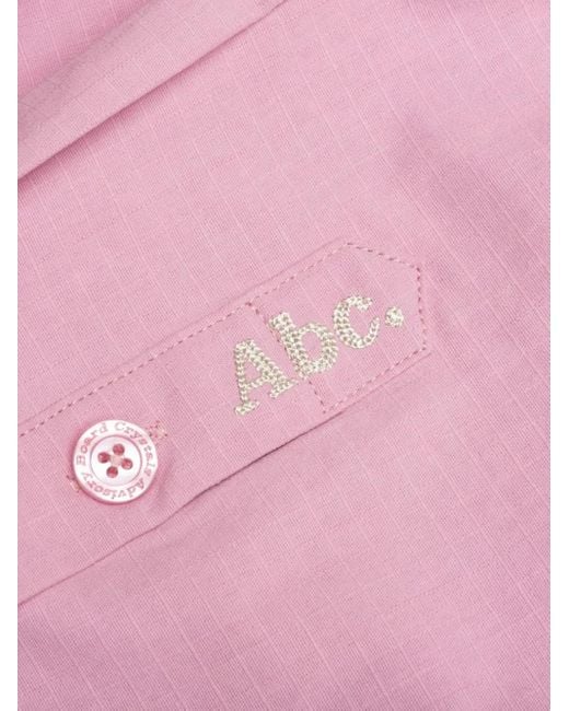 Advisory Board Crystals Overhemd Met Logopatch in het Pink voor heren