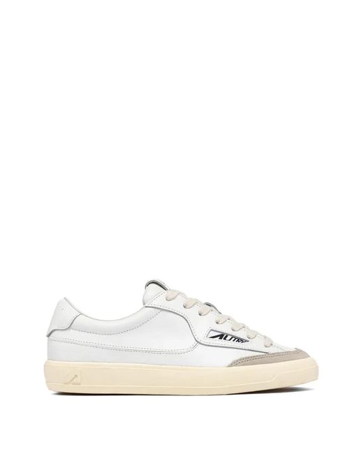Autry White Windscape Low-Top Sneakers for men