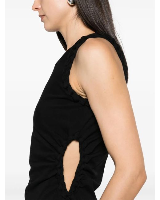 IRO Black Amel Jersey Midi Dress