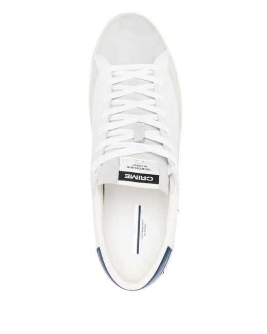 Sneakers Con Effetto Vissuto di Crime London in White da Uomo