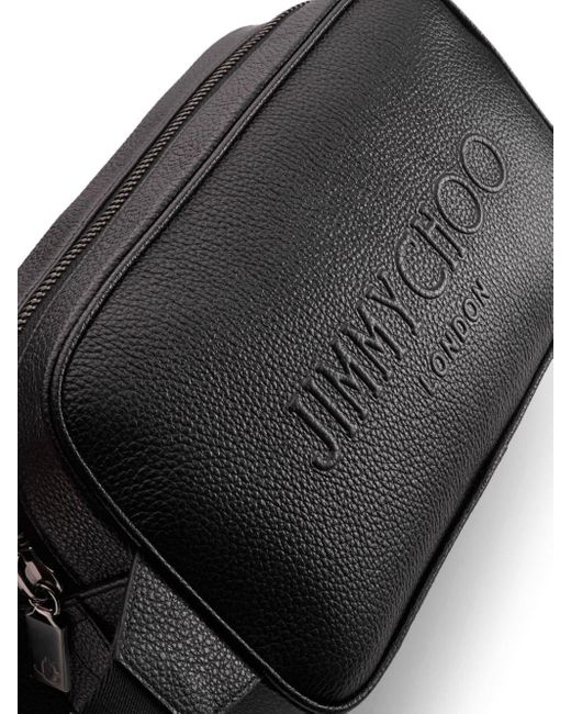 Jimmy Choo Black Denyon Leather Clutch Bag for men