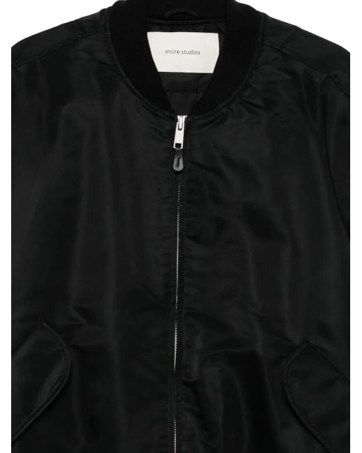 Entire studios Black Zip-Fastening Bomber Jacket