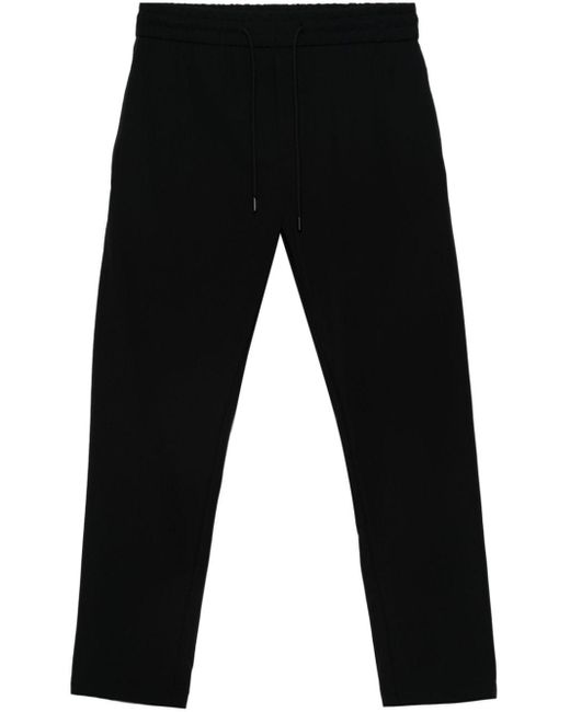 Dondup Black Drawstring Slim-fit Trousers for men