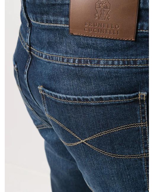 Brunello Cucinelli Blue Trousers for men