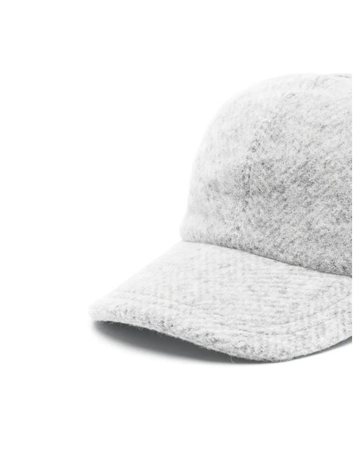 Lorena Antoniazzi White Leather-Strap Baseball Cap