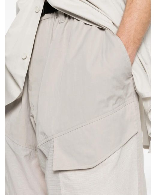 Y-3 White Ut Belt Trousers for men
