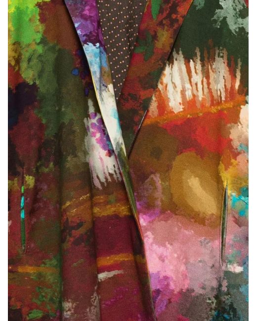 Yavi Red Printed Coat