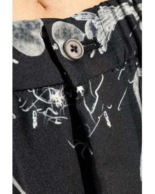 Fabiana Filippi Black Abstract Print Trousers