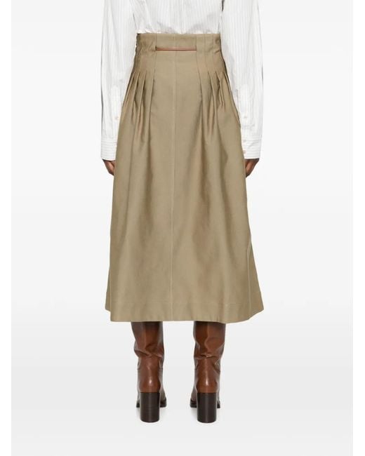 Max Mara Natural Tempio Midi Skirt