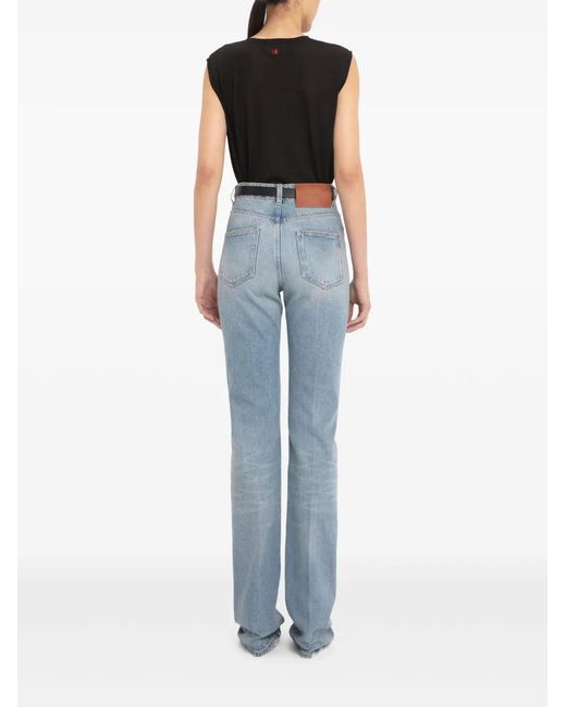 Victoria Beckham Black Crepe Tank Top