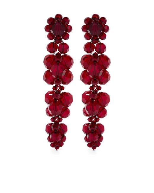 Simone Rocha Red Earrings