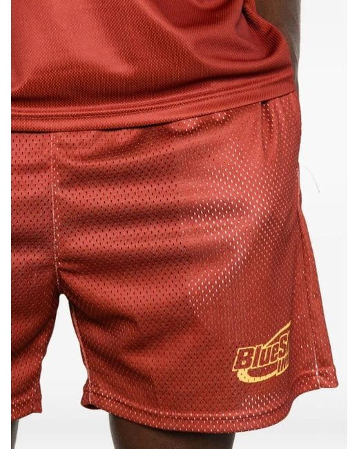 メンズ BLUE SKY INN サッカーショートパンツ Red