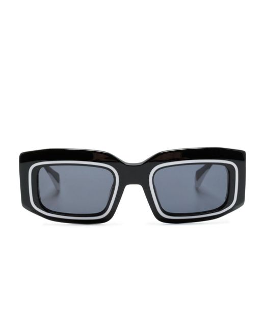 Gigi Studios Black Chess Square-frame Sunglasses