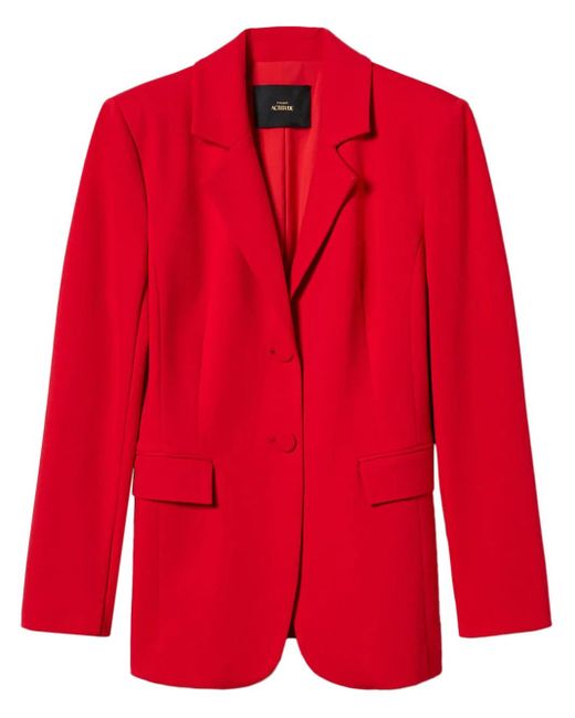 Twinset Red Single-Breasted Blazer