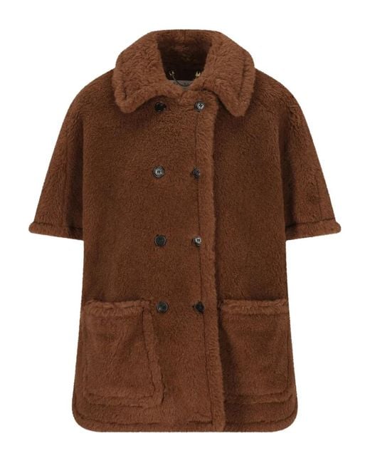 Max Mara Brown Buttoned Pocket Jacket