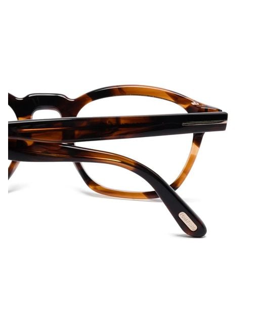 Tom Ford Brown Square-Frame Glasses