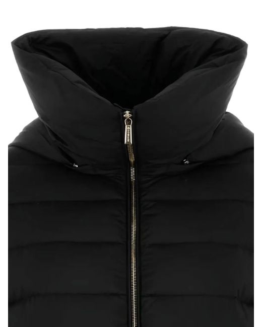 Moorer Black Quilted Down Jacket