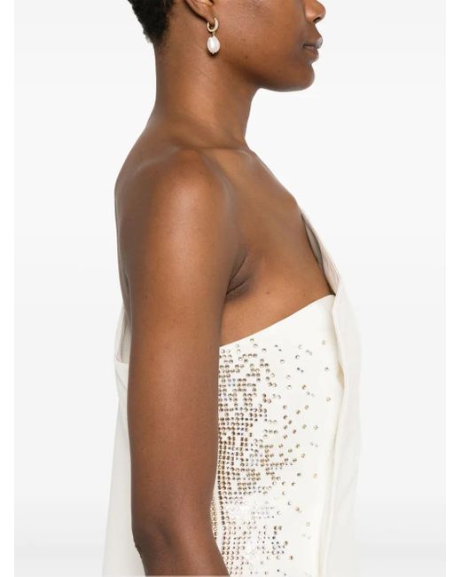 Genny White One-Shoulder Top