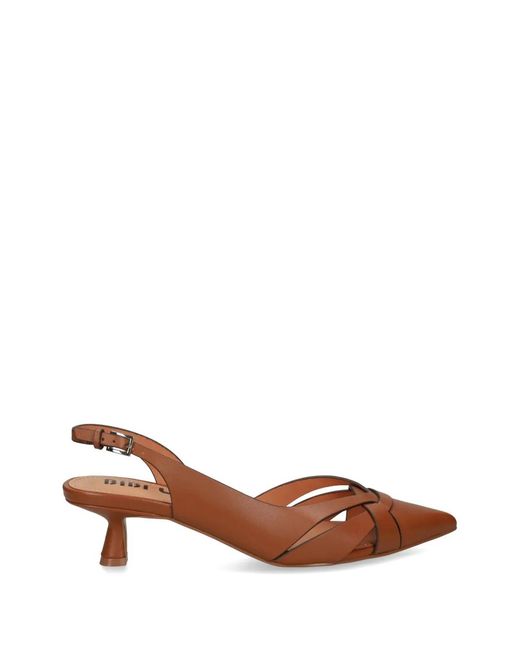 Bibi Lou Brown Nolia Slingback Pumps