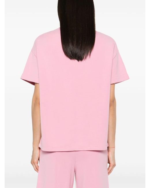 IRO Edweena Crew-neck T-shirt Pink