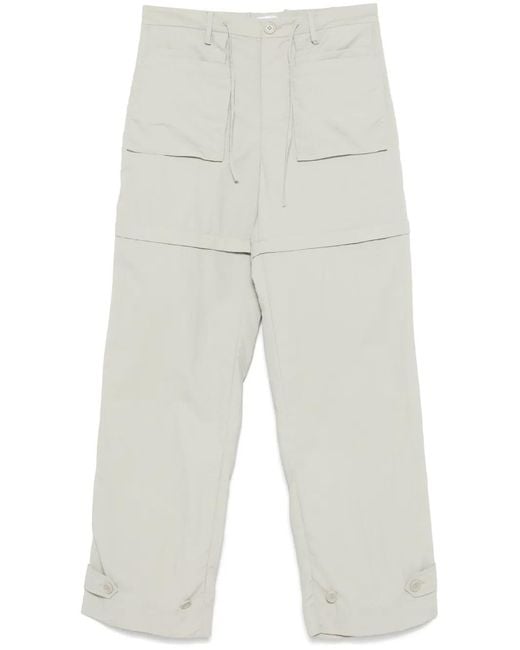 Helmut Lang Green Convertible Trousers for men