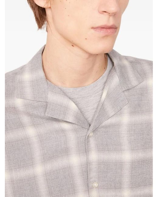 メンズ Officine Generale Eren キャンプカラーシャツ White