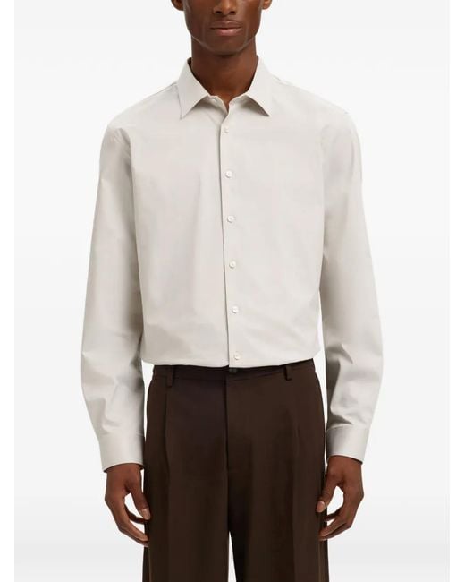 SELECTED White Buttoned Shirt for men