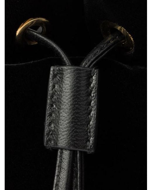 Mini Sac À Main Re-Edition En Velours Prada en coloris Black