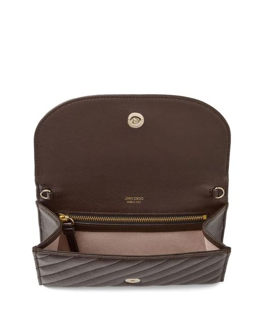 Jimmy Choo Avenue クラッチバッグ Brown
