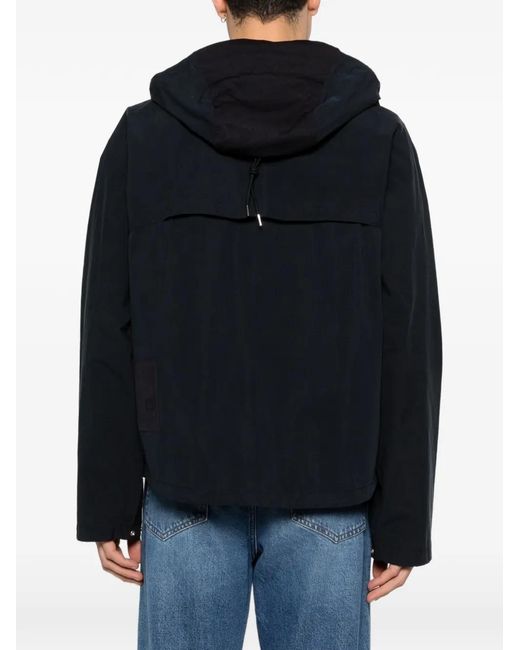 C P Company Blue Zip-Up Hooded Jacket for men