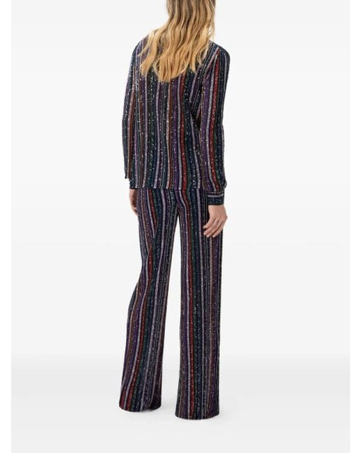 Missoni Black Sequin-Striped Blouse