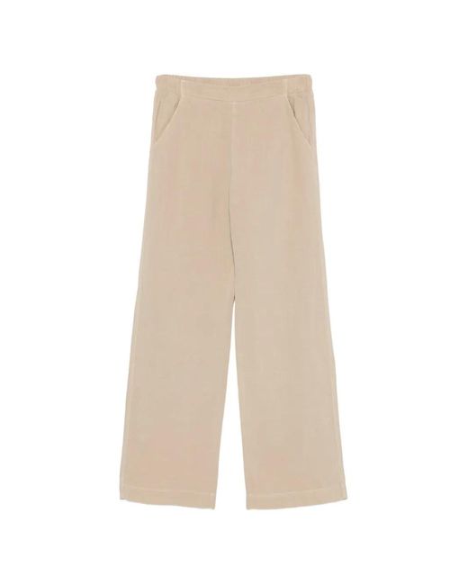 Deha White Elasticated-Waistband Palazzo Pants