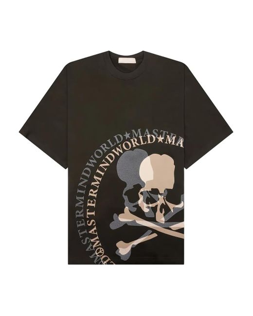 メンズ MASTERMIND WORLD Flash スカルプリント Tシャツ Black