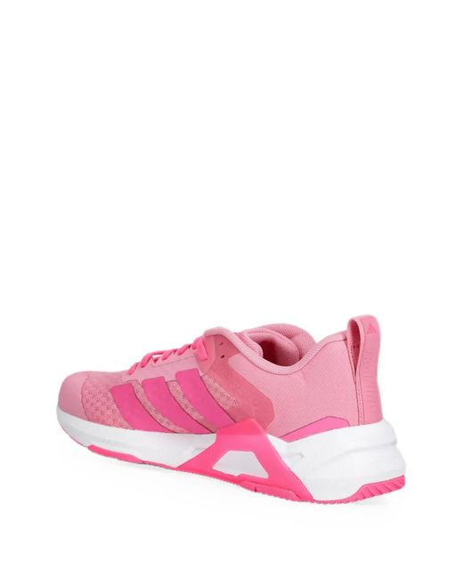 Adidas Pink Dropset Control Logo-Print Panelled Sneakers