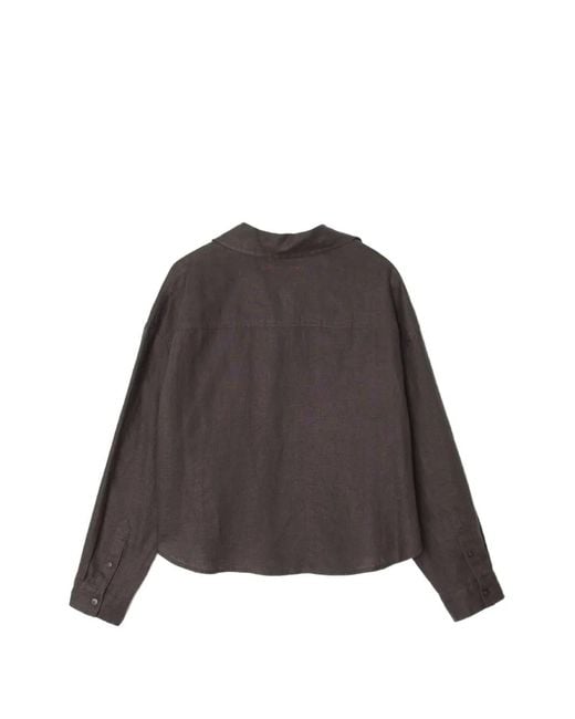 Xirena Brown Brittan Patch-Pocket Shirt