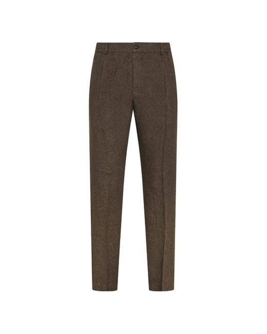 Cruna Gray Pantalon À Design Plissé for men