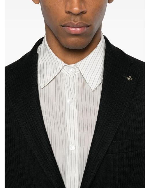 Chaqueta Con Botones Tagliatore de hombre de color Black
