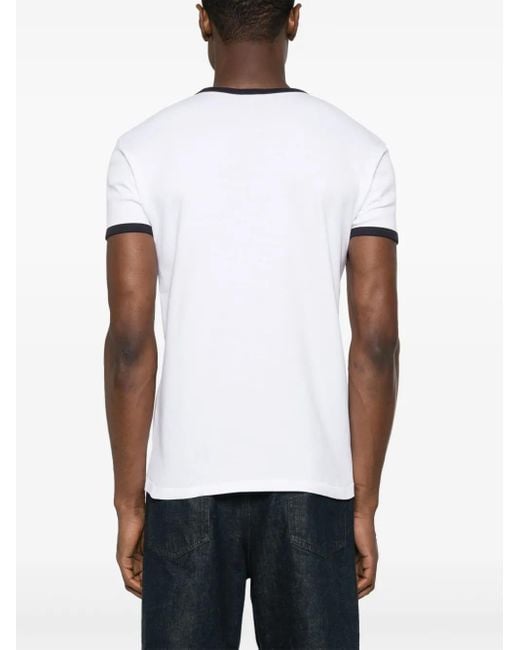 Fursac White Logo-Appliqué T-Shirt for men