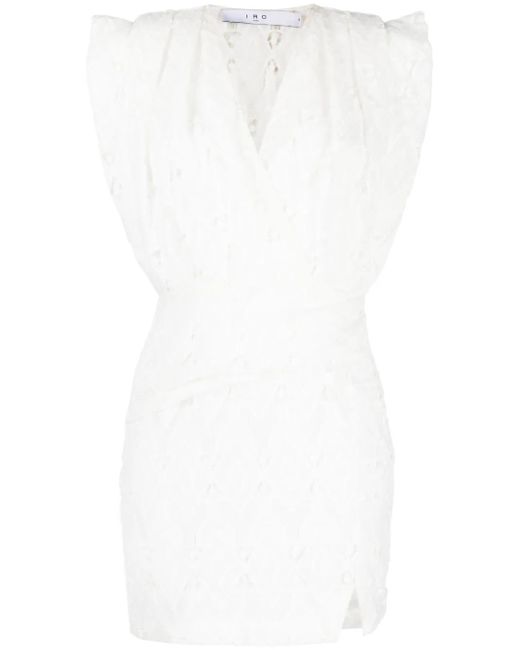 IRO White Wrap-Design Dress