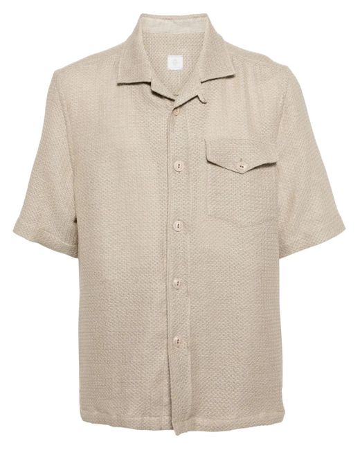 Eleventy Natural Short-Sleeve Shirt for men