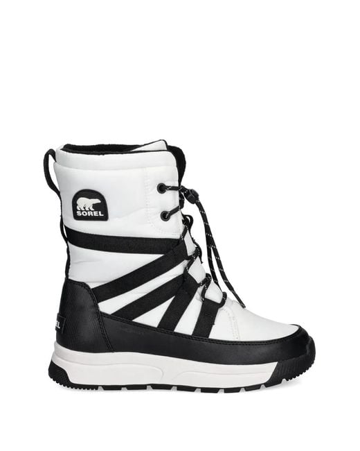 Sorel Black Whitney Lace-Up Boots
